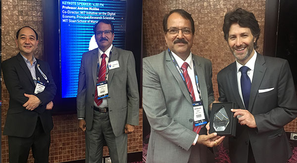 Prof. K.V. Kale bagged ICT Researcher of the Year 2016 award in Sydney