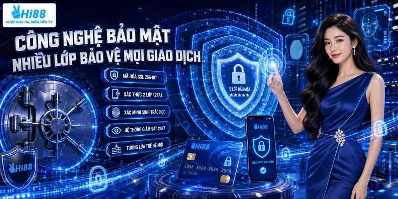 Công nghệ bảo mật nhiều lớp bảo vệ mọi giao dịch