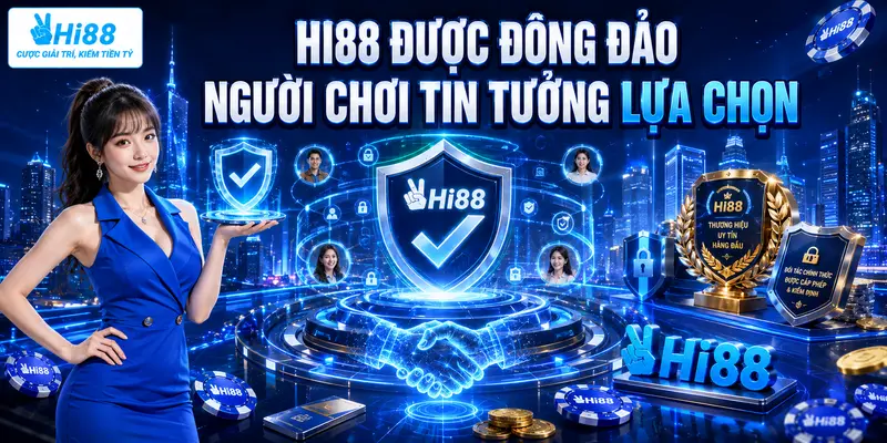 Hi88 được đông đảo người chơi tin tưởng lựa chọn