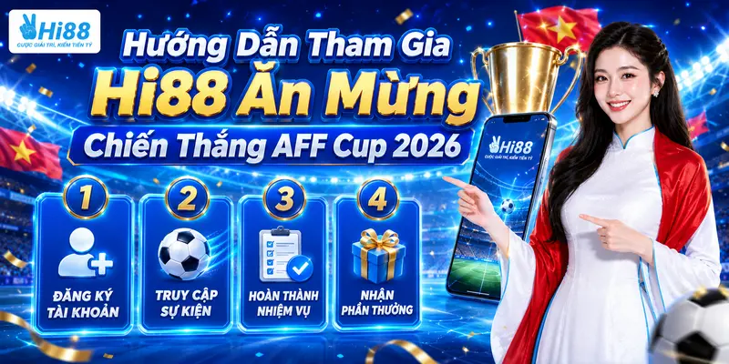 Hướng Dẫn Tham Gia Hi88 Ăn Mừng Chiến Thắng AFF Cup 2026