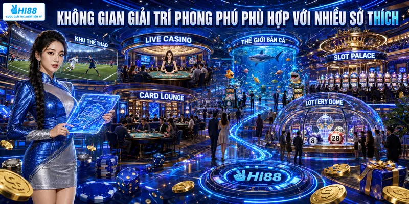 Không gian giải trí phong phú phù hợp với nhiều sở thích