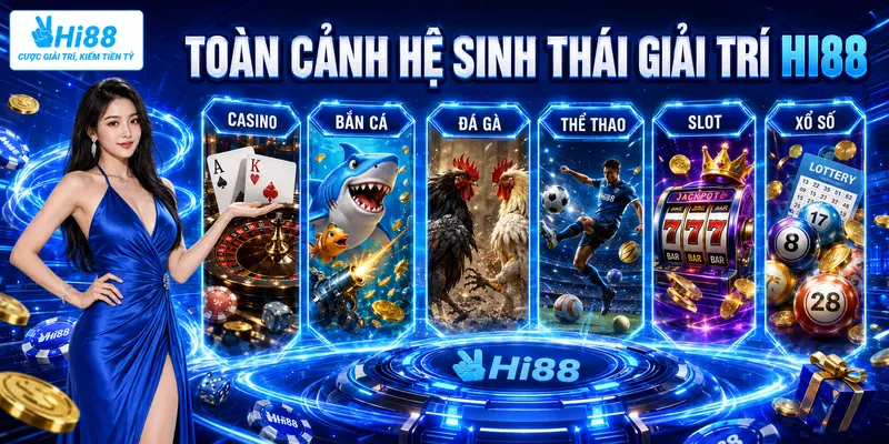 Toàn cảnh hệ sinh thái giải trí Hi88